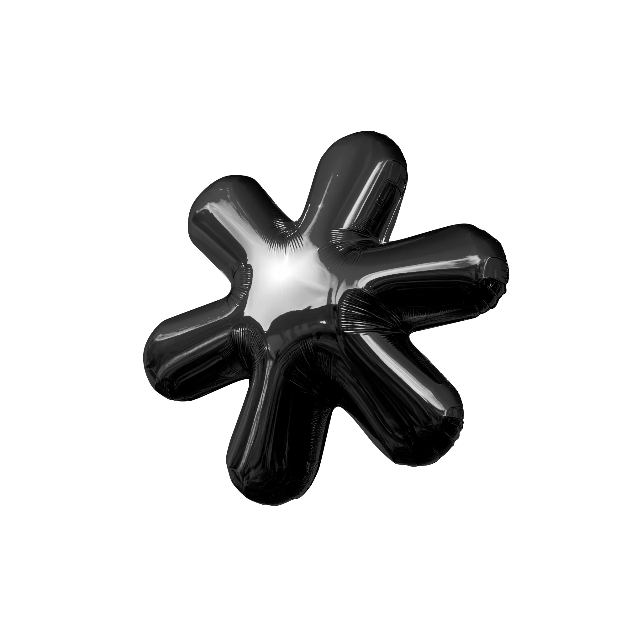 Black balloon asterisk
